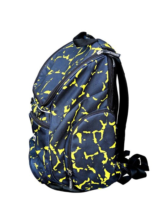 Speedo Teamster 35L Backpack Black Yellow Voltage Print Swim Gear Bag main image 7
